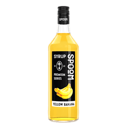 Сироп "Spoom" бутылка 1 литр, Банан жёлтый / YELLOW BANANA