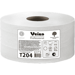 Туалетная бумага 2х/двухслойная Veiro Professional Comfort 170 м, Белая