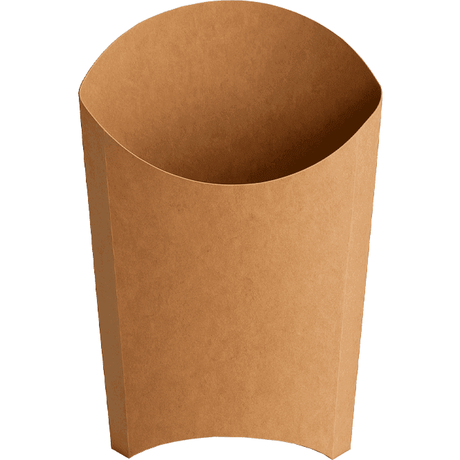 Коробка для картофеля фри 100 г ECO FRY М Pure Kraft 105*50*110 мм