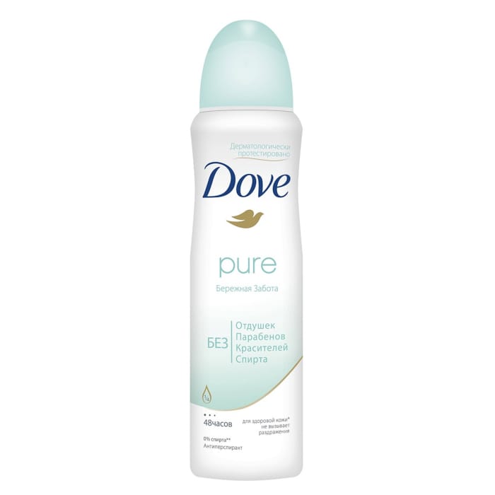 Дезодорант спрей 150 мл "Dove" ЖЕНСКИЙ, Pure/Бережная забота Дезодорант спрей 150 мл "Dove" ЖЕНСКИЙ, Pure/Бережная забота