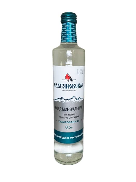 Вода 0,5 л "Славяновская" минеральная лечеб-стол. газир.с/т Вода 0,5 л "Славяновская" минеральная лечеб-стол. газир.с/т