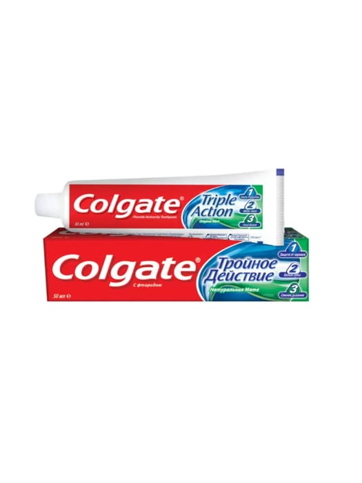 Зубная паста 50 мл "Colgate", Тройное действие Зубная паста 50 мл "Colgate", Тройное действие