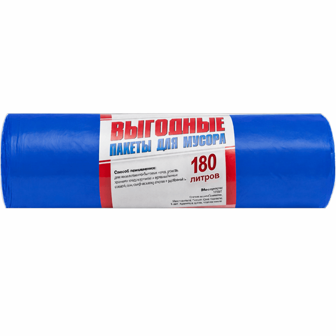 Мешки мусорные 180л/35мкм/90*100 см "ЭСТАФЕТА ЧИСТОТЫ" СИНИЕ (10 шт.рул) Мешки мусорные 180л/35мкм/90*100 см "ЭСТАФЕТА ЧИСТОТЫ" СИНИЕ (10 шт.рул)